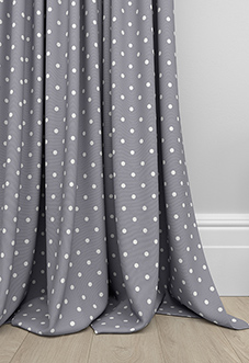Full Stop, Slate - Made to Measure Curtains